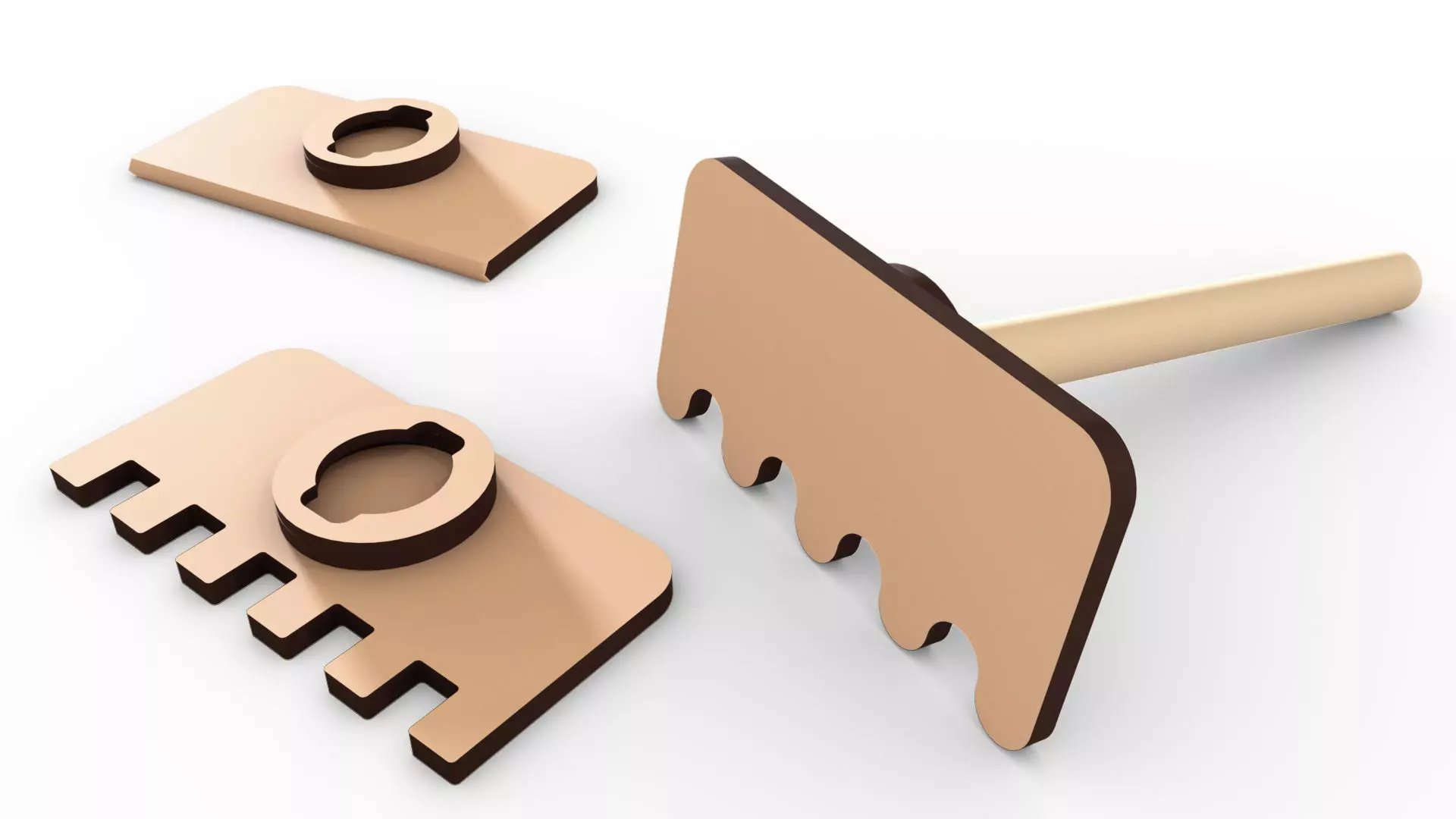 Rastrillos para arena jardin zen 3D print model_0