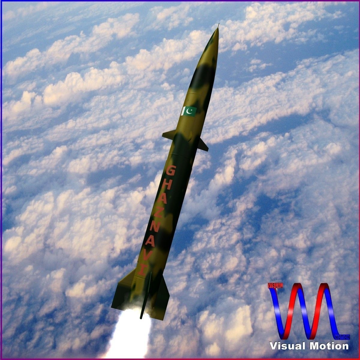 Hatf-III Ballistic Missile 3D model_1