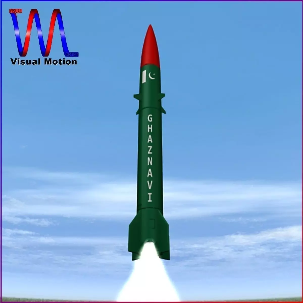 Hatf-III Ballistic Missile 3D model_0
