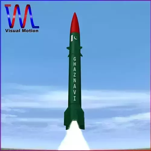 Hatf-III Ballistic Missile 3D model Hatf-III Ballistic Missile 3D model