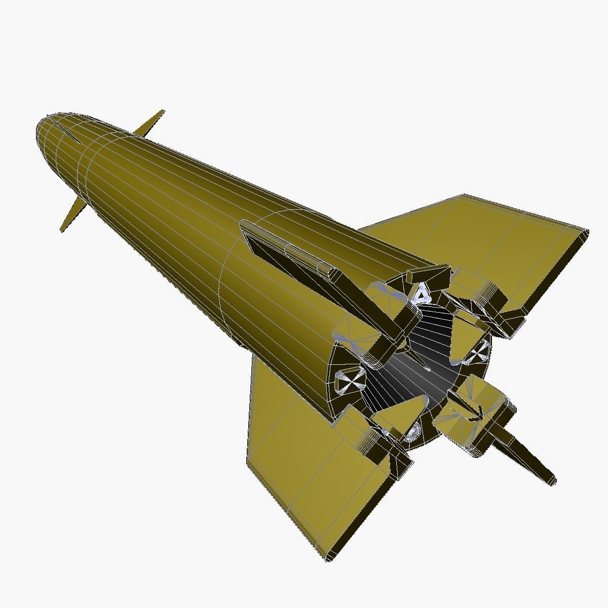 Hatf-III Ballistic Missile 3D model_13