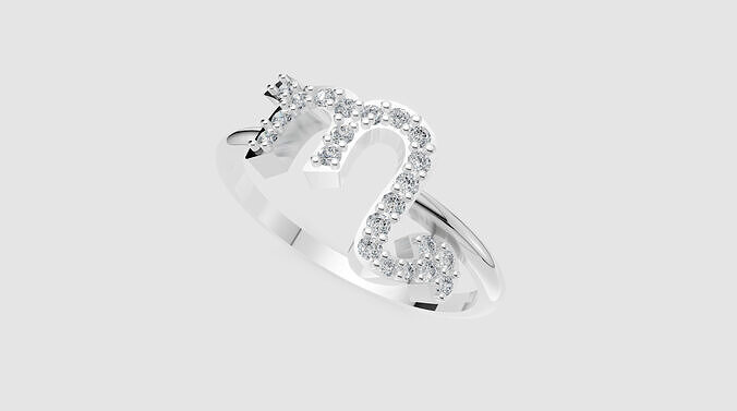 M Ring 3D print model