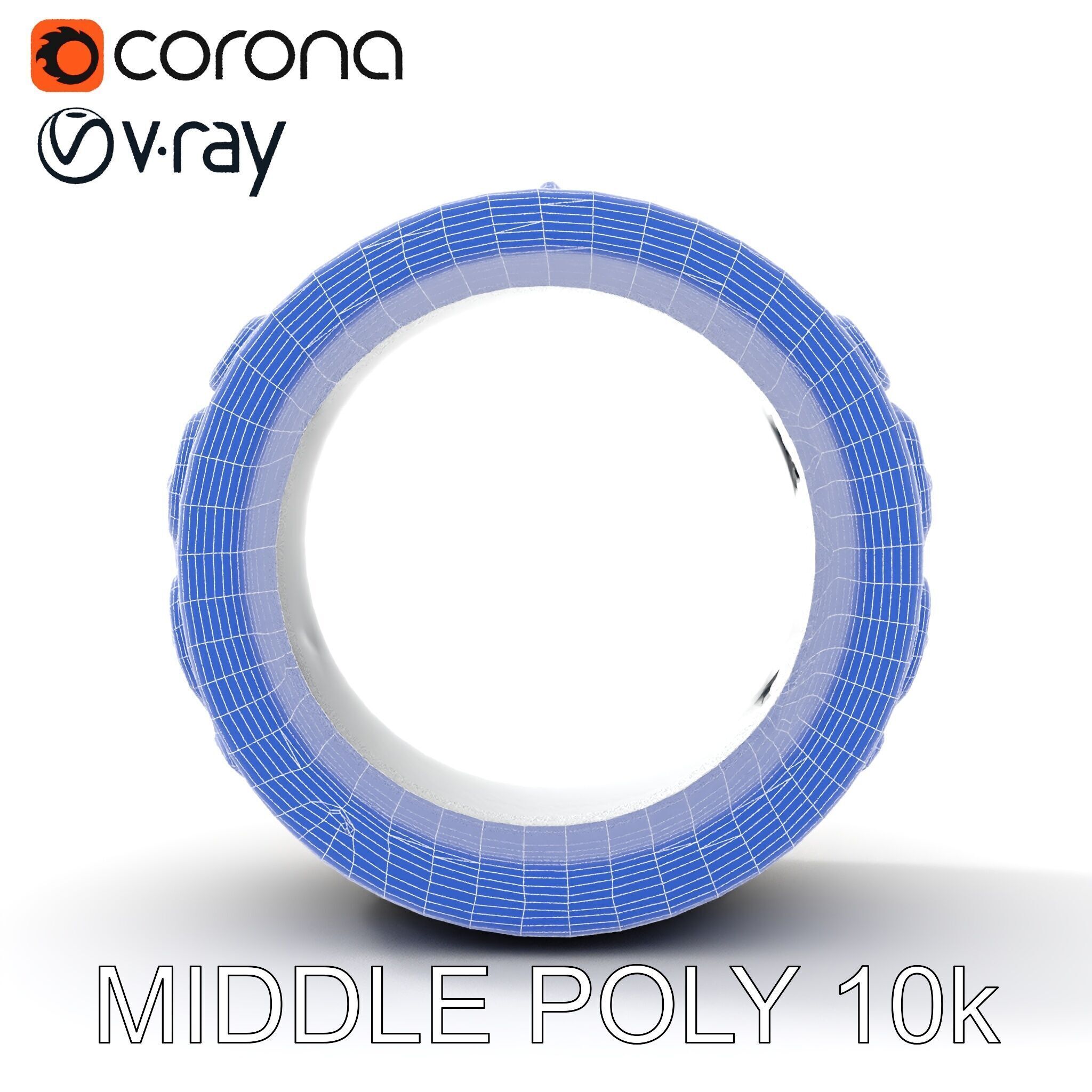 Intricate Vintage Ring Model Pack Low-poly 3D model_27