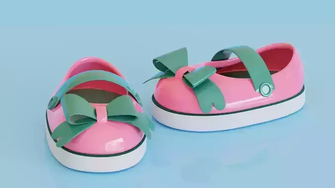 3D Stylized Cartoon Shoes