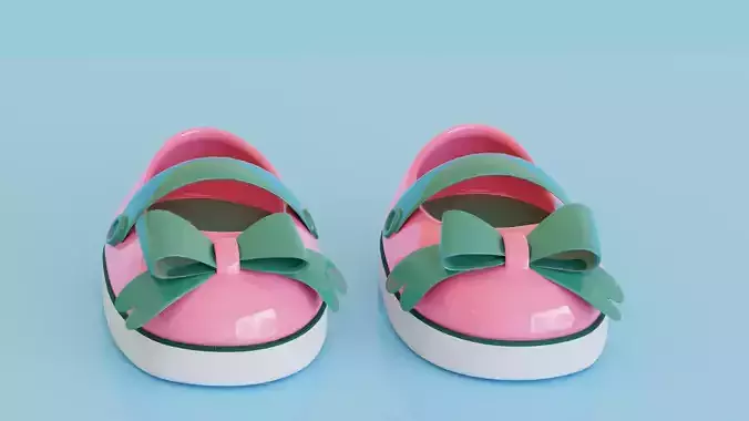 3D Stylized Cartoon Shoes