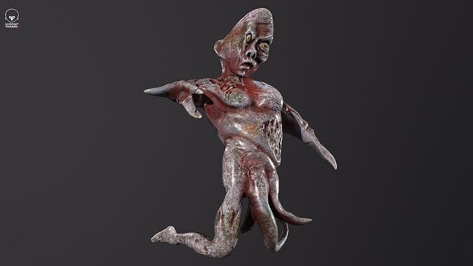 Mutant 03 Low-poly 3D model