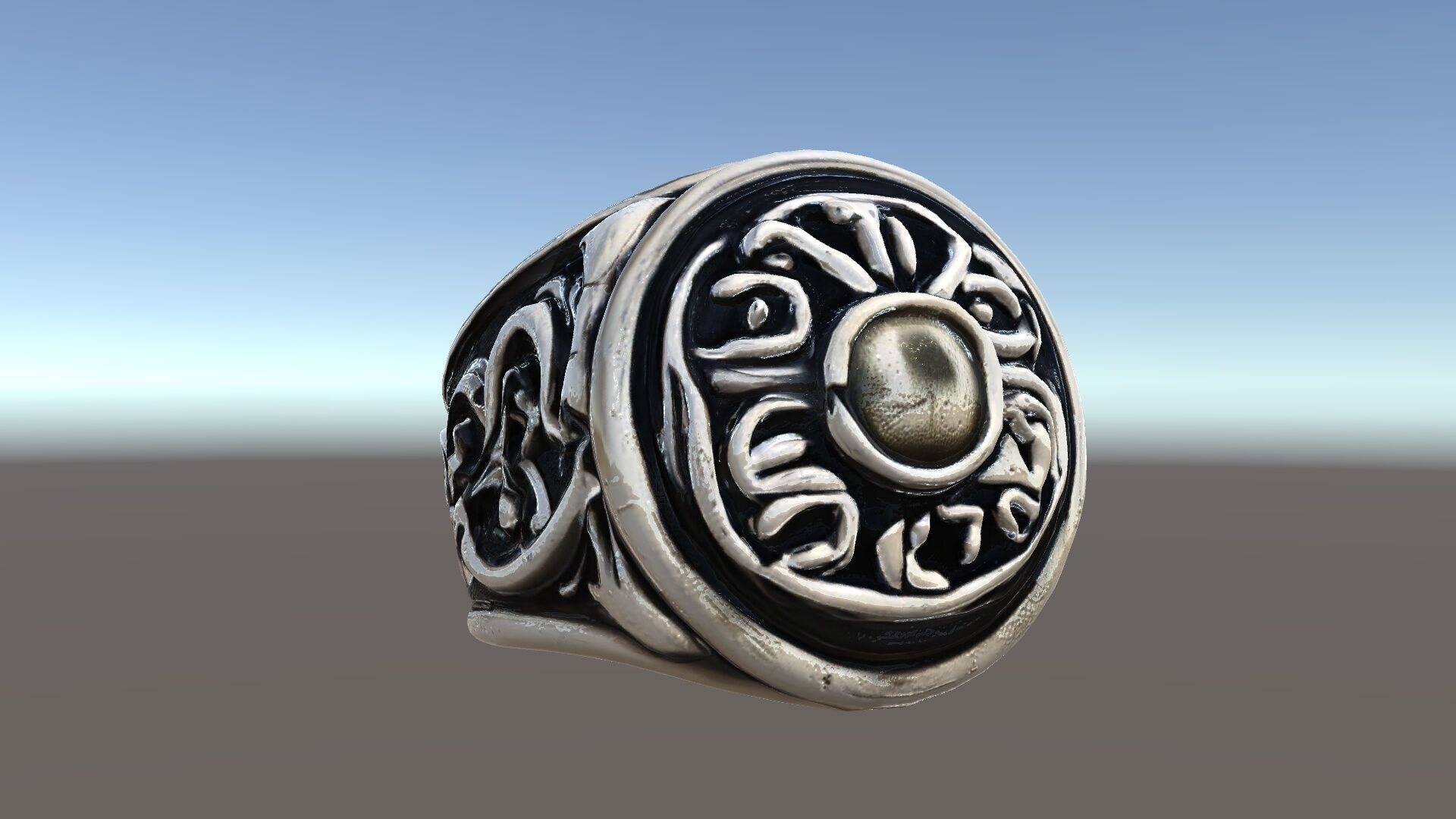 Ornate Vintage Ring Model Pack Low-poly 3D model_33