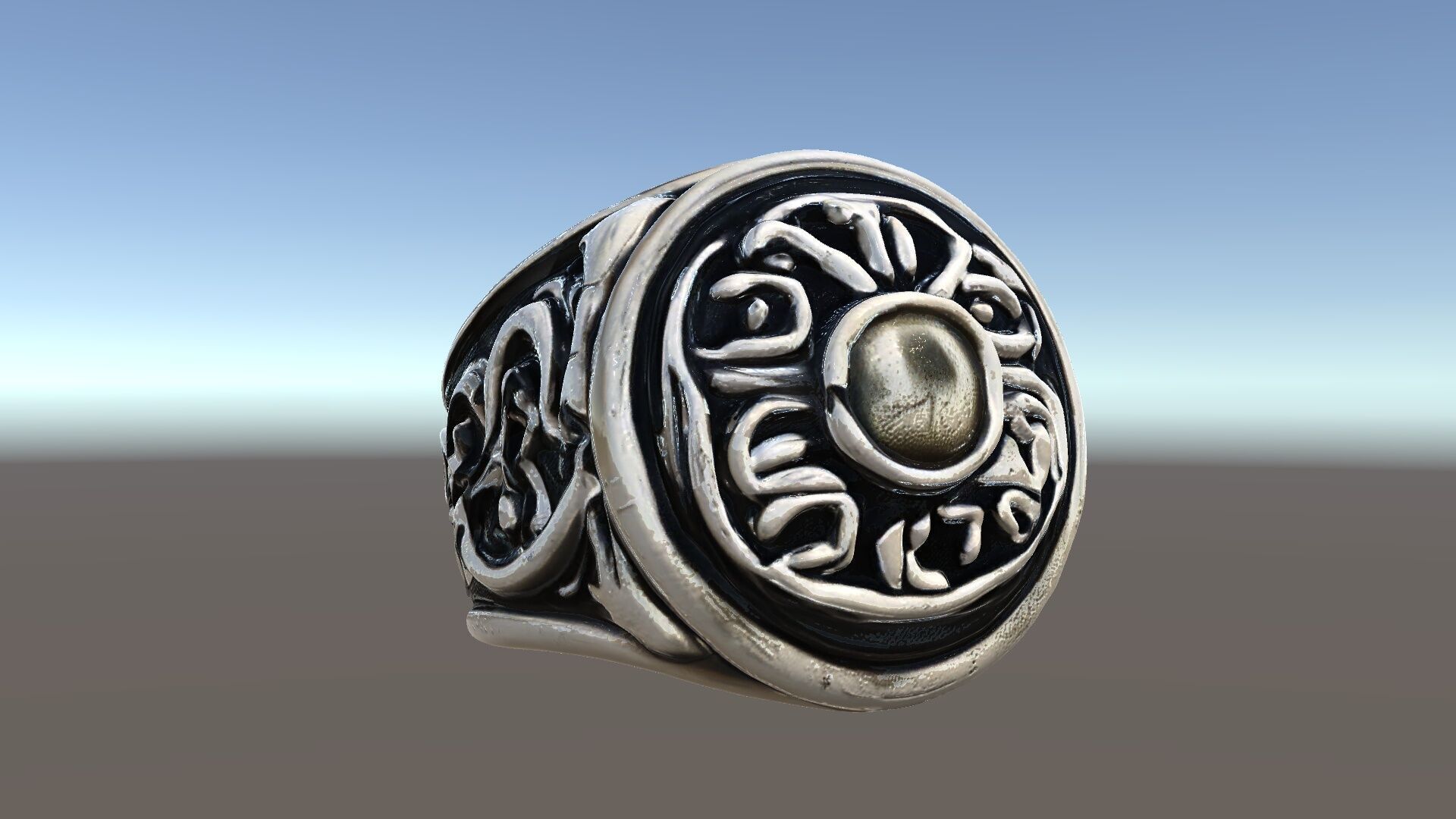 Ornate Vintage Ring Model Pack Low-poly 3D model_5
