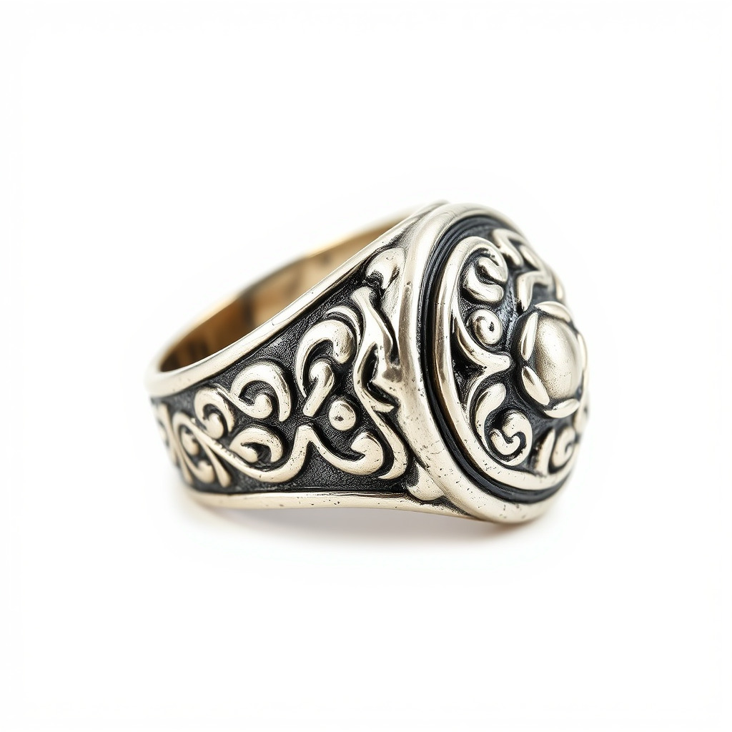 Ornate Vintage Ring Model Pack Low-poly 3D model_2