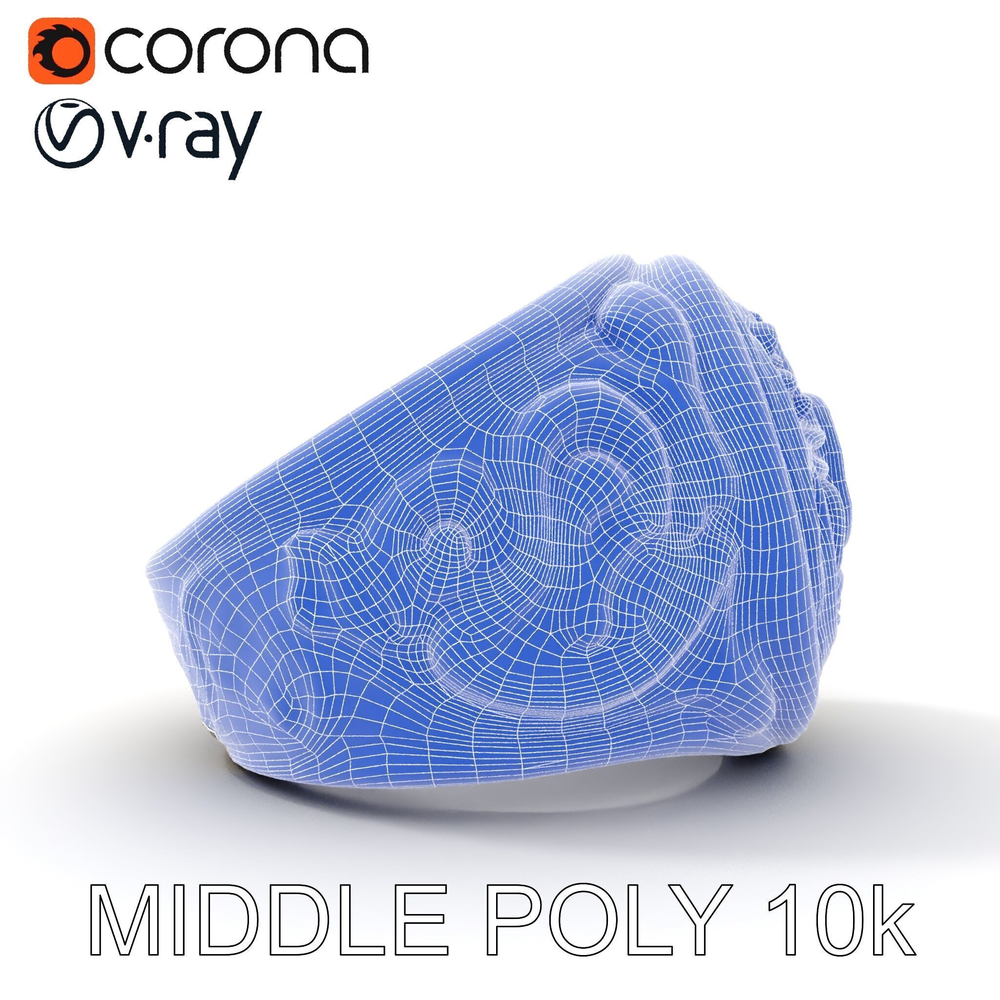 Ornate Vintage Ring Model Pack Low-poly 3D model_30