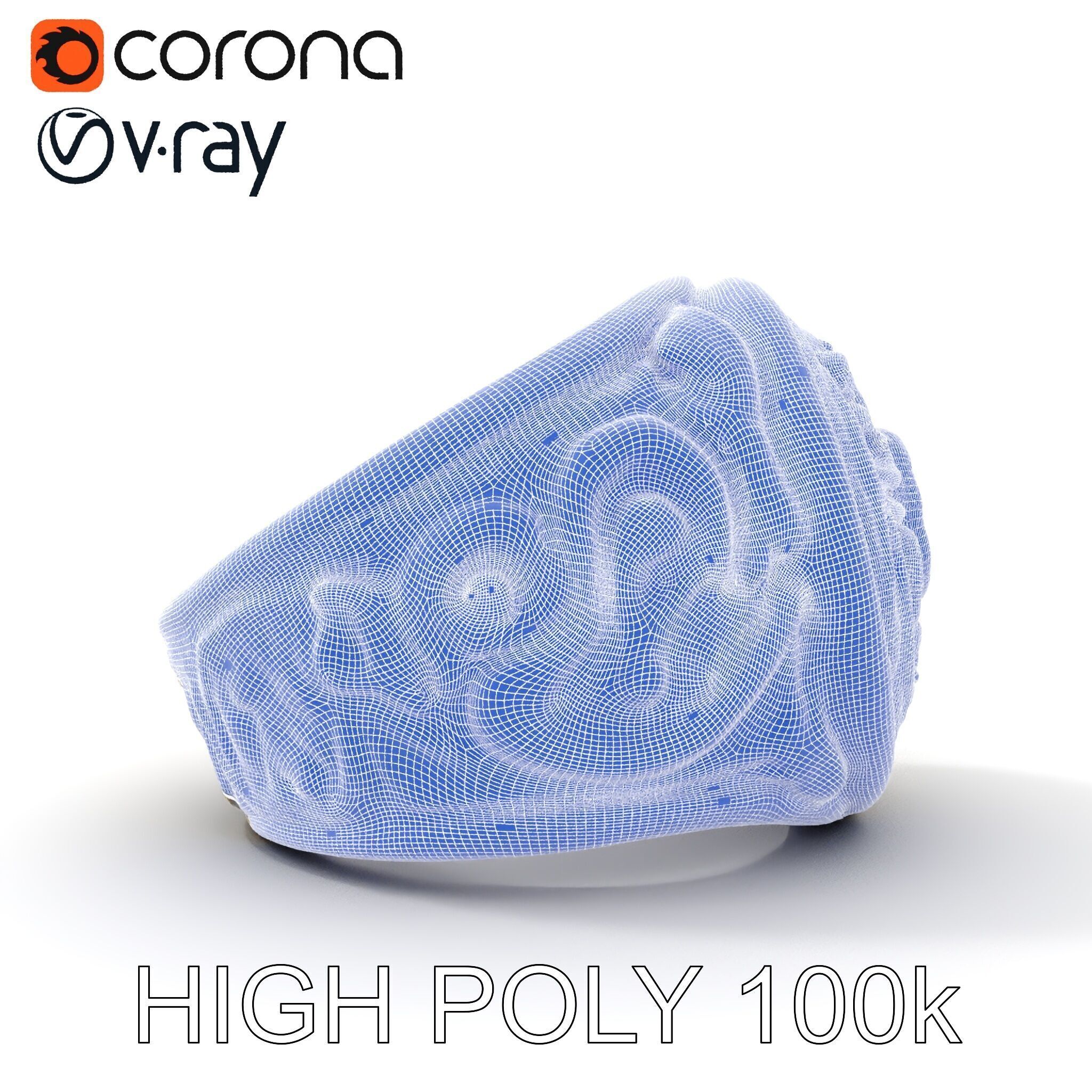 Ornate Vintage Ring Model Pack Low-poly 3D model_32