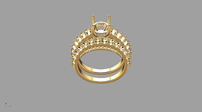 Crown of Light Ring Mount 3D print model