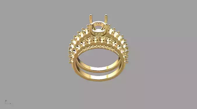 Crown of Light Ring Mount 3D print model