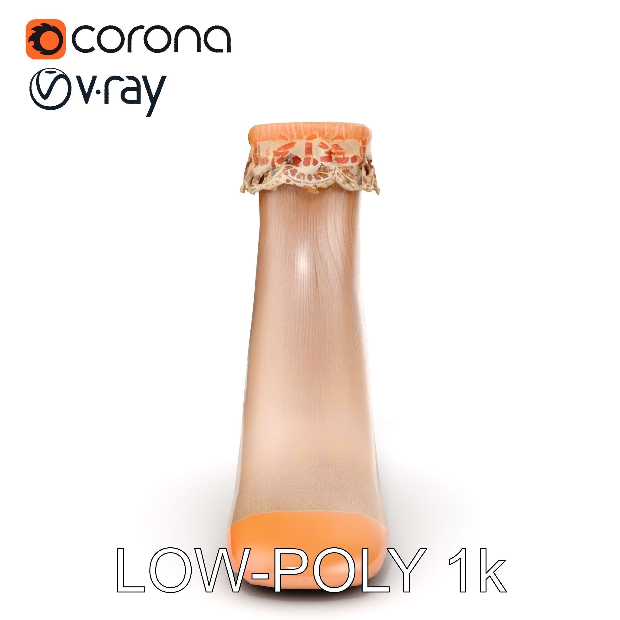 Lace Ankle Sock Model Pack Low-poly 3D model_20