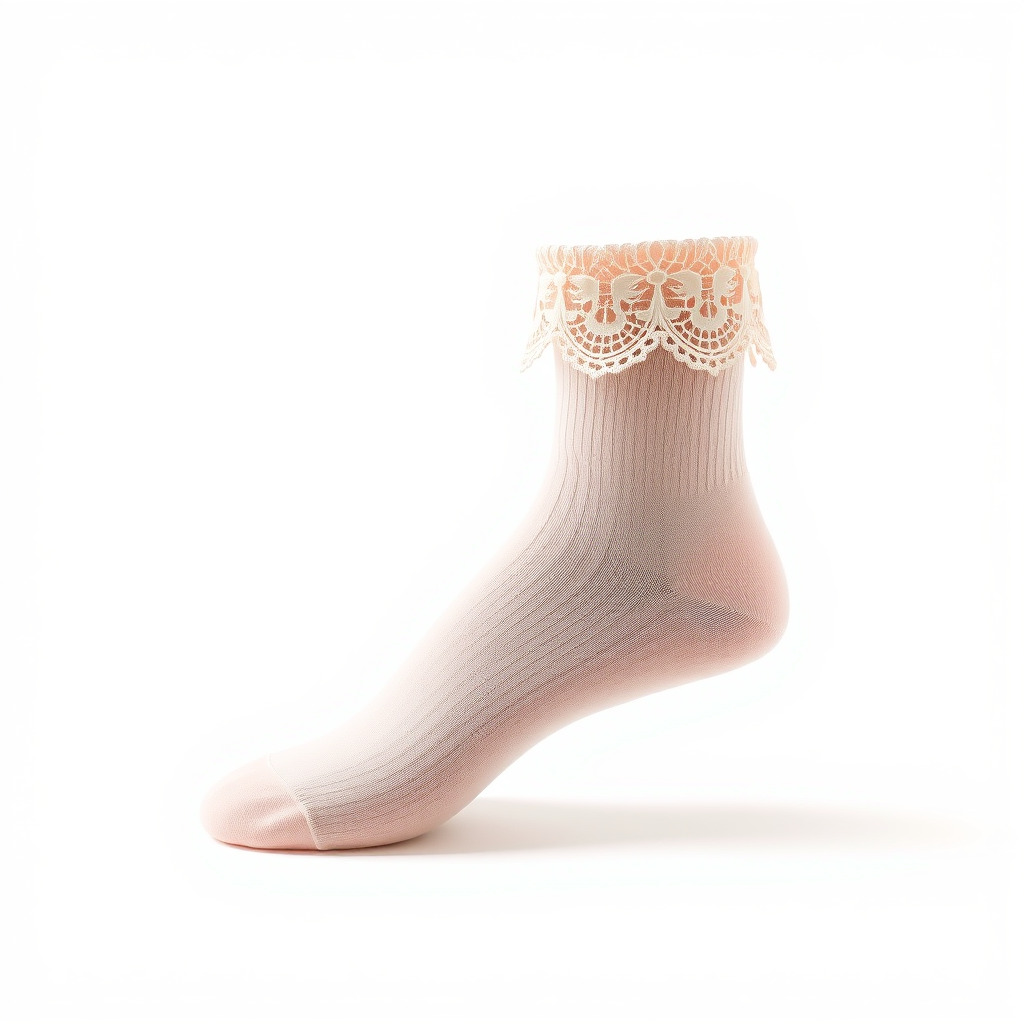 Lace Ankle Sock Model Pack Low-poly 3D model_2