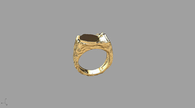 Gold Inset Ring 3D print model