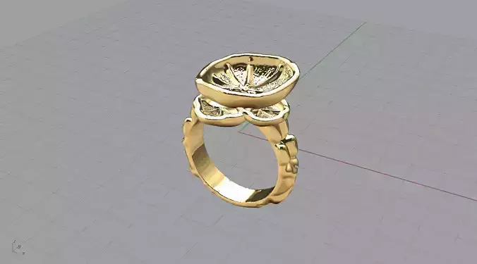 Golden Harvest Ring 3D print model