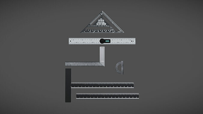 Office Tools 02 Low-poly 3D model