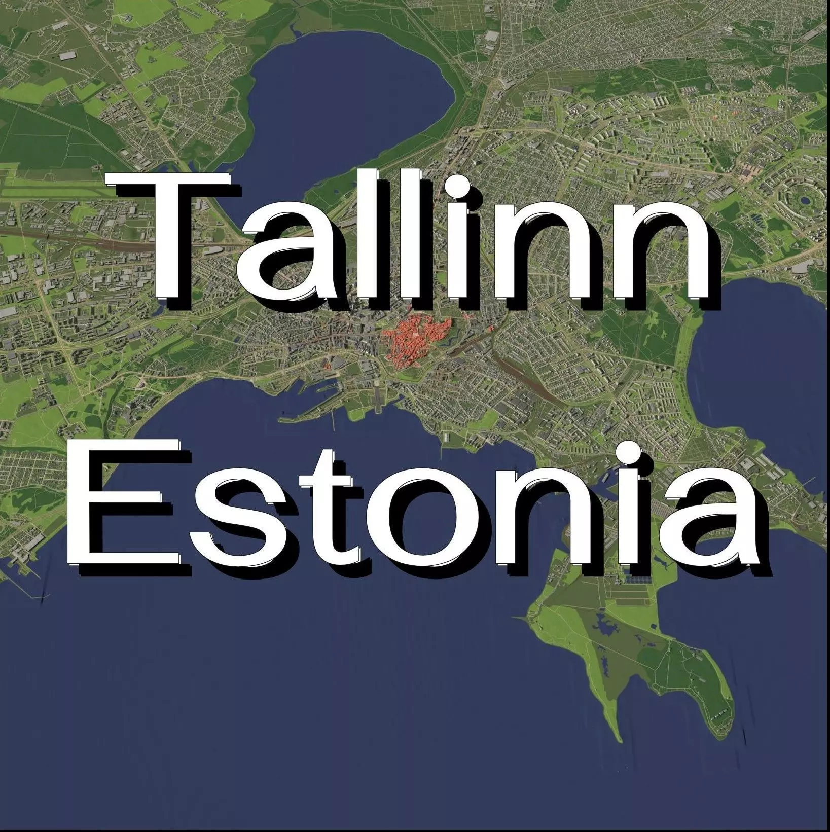 Tallinn Estonia - city and urban 3D model