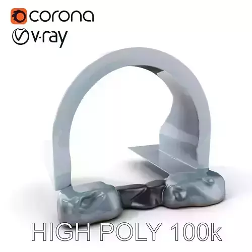 Arch and Rocks with Water Surface D Model Pack