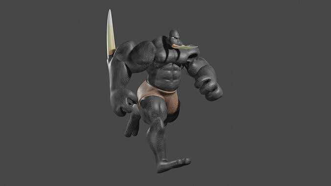 Tusk - Hulk-like Monster 3D model