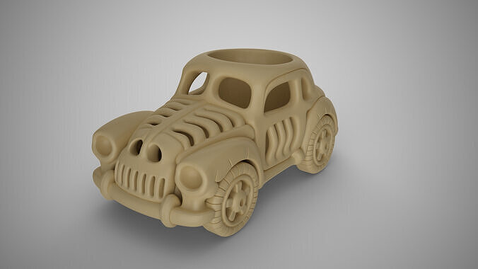 Skeleton Car Pen Holder 3D print model