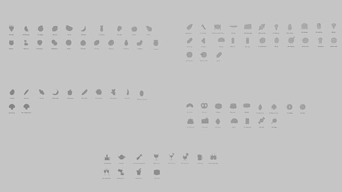 Food and Drinks Emoji Pack 3D Printable 86 Unique Emojis 3D print model