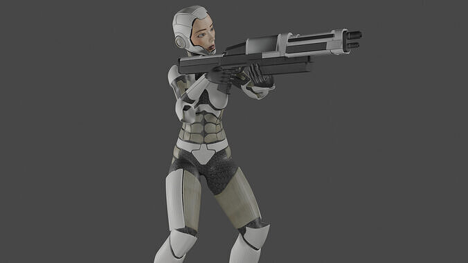 Female Warrior 3D model