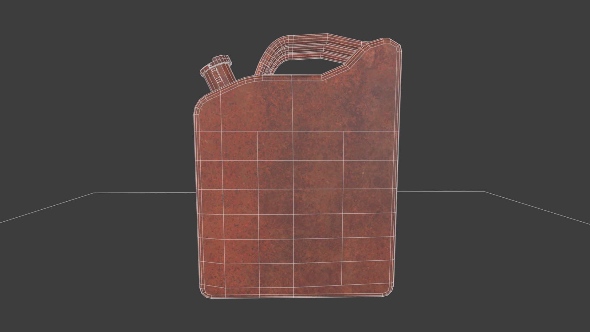 Realistic Gas Can Low-poly 3D model_9