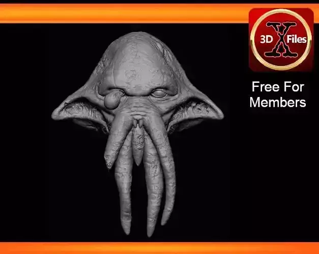 Quarren Zombie Head Sculpt - Star Wars Action Figure Custom