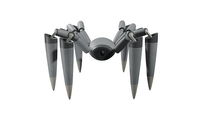 Android Spider 3D model
