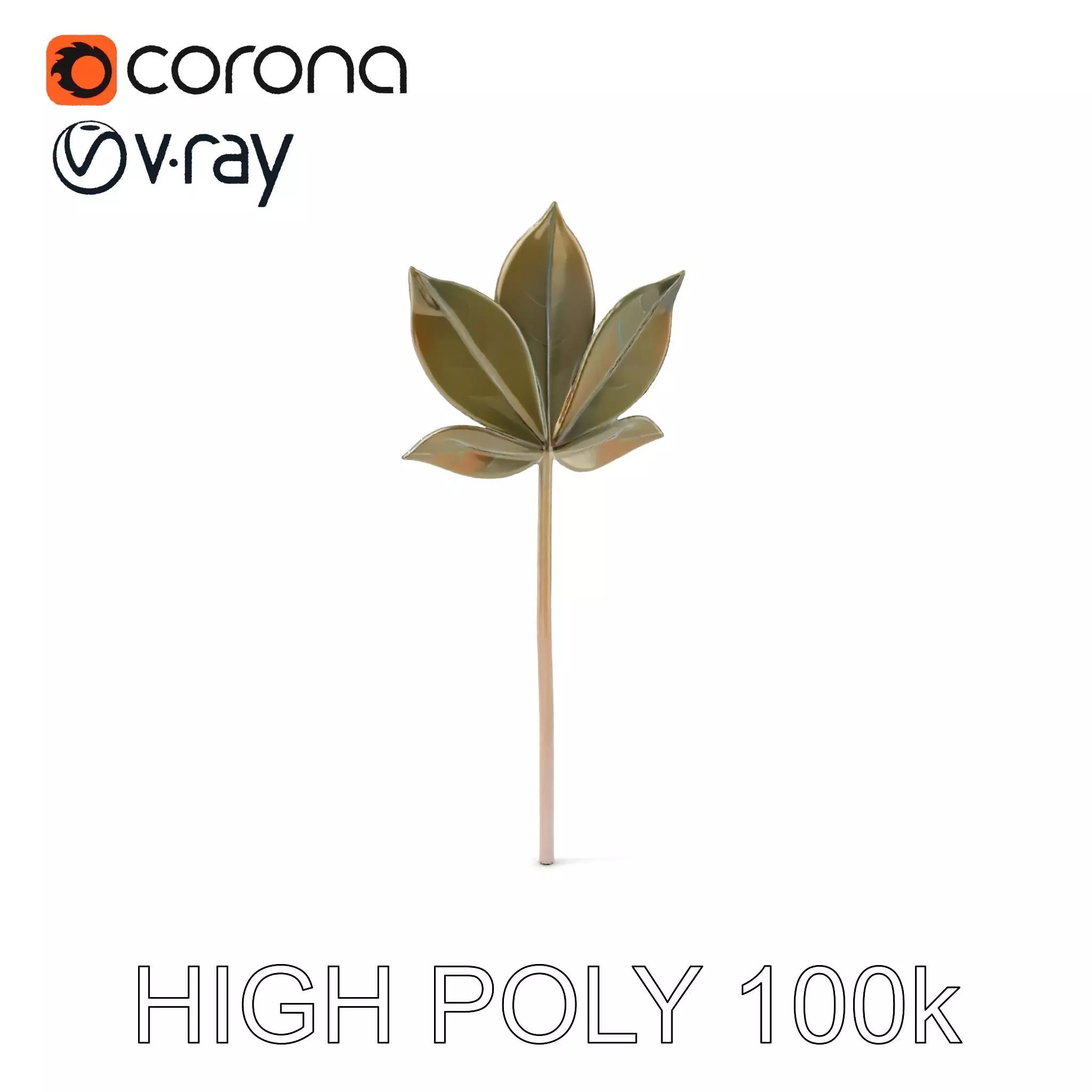 Maple Leaf Decor Model Pack Low-poly 3D model_0