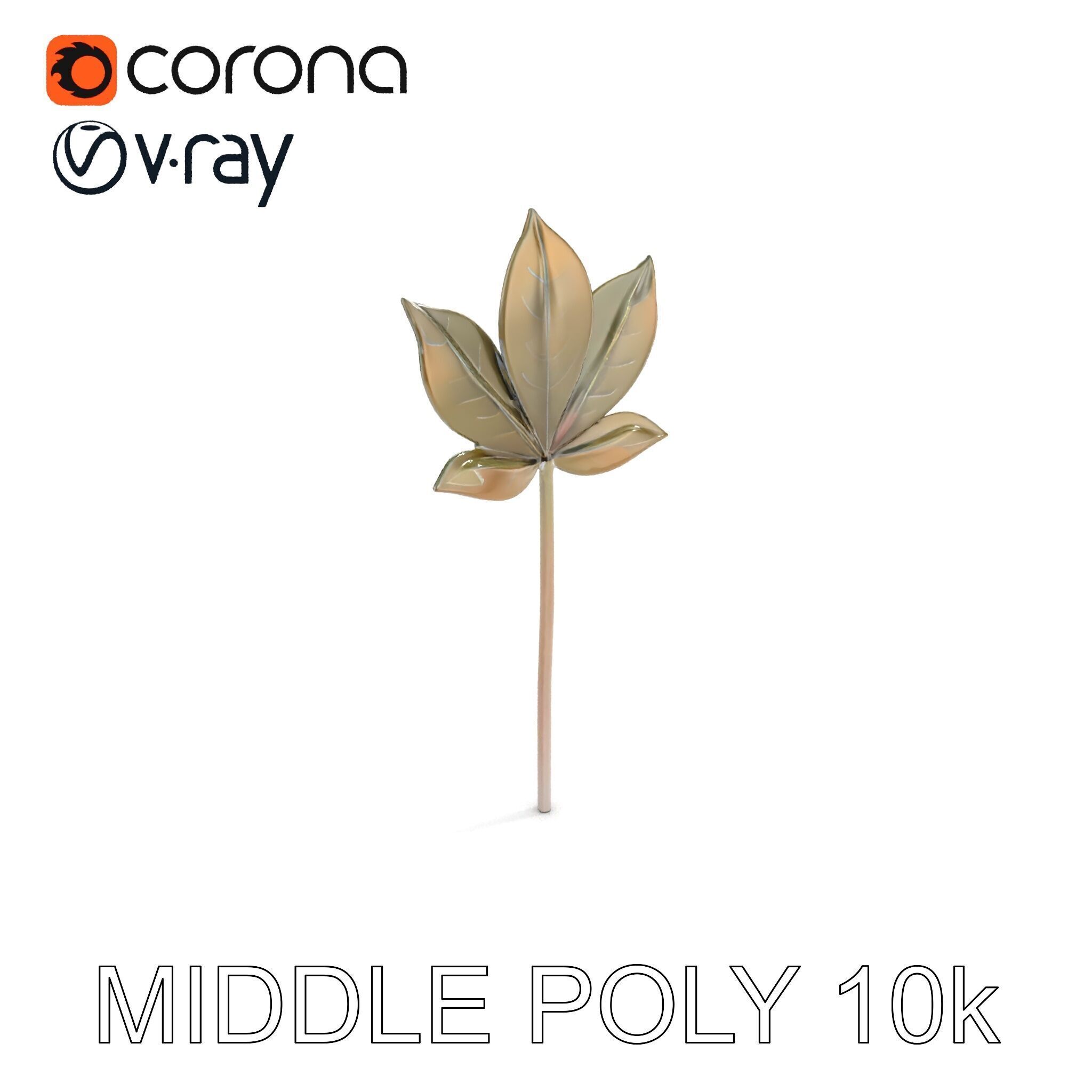 Maple Leaf Decor Model Pack Low-poly 3D model_14
