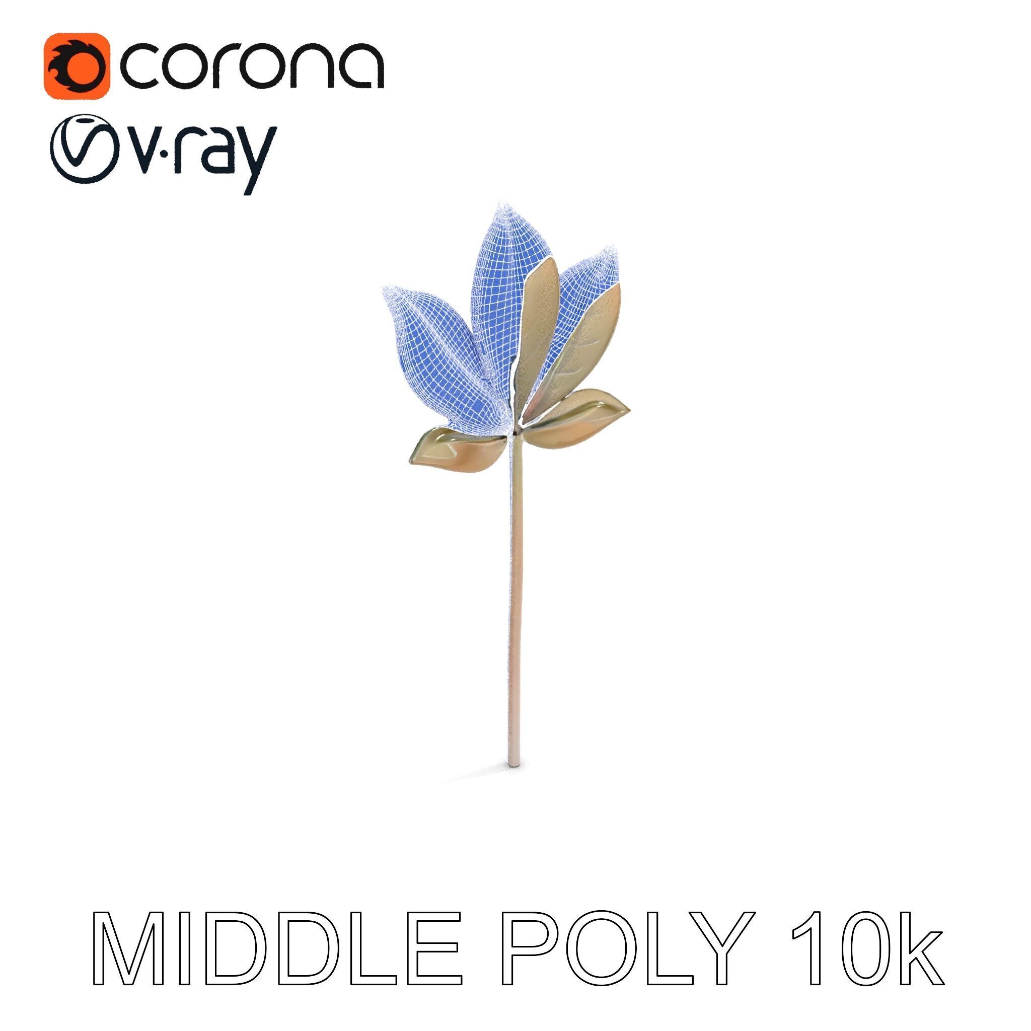 Maple Leaf Decor Model Pack Low-poly 3D model_17