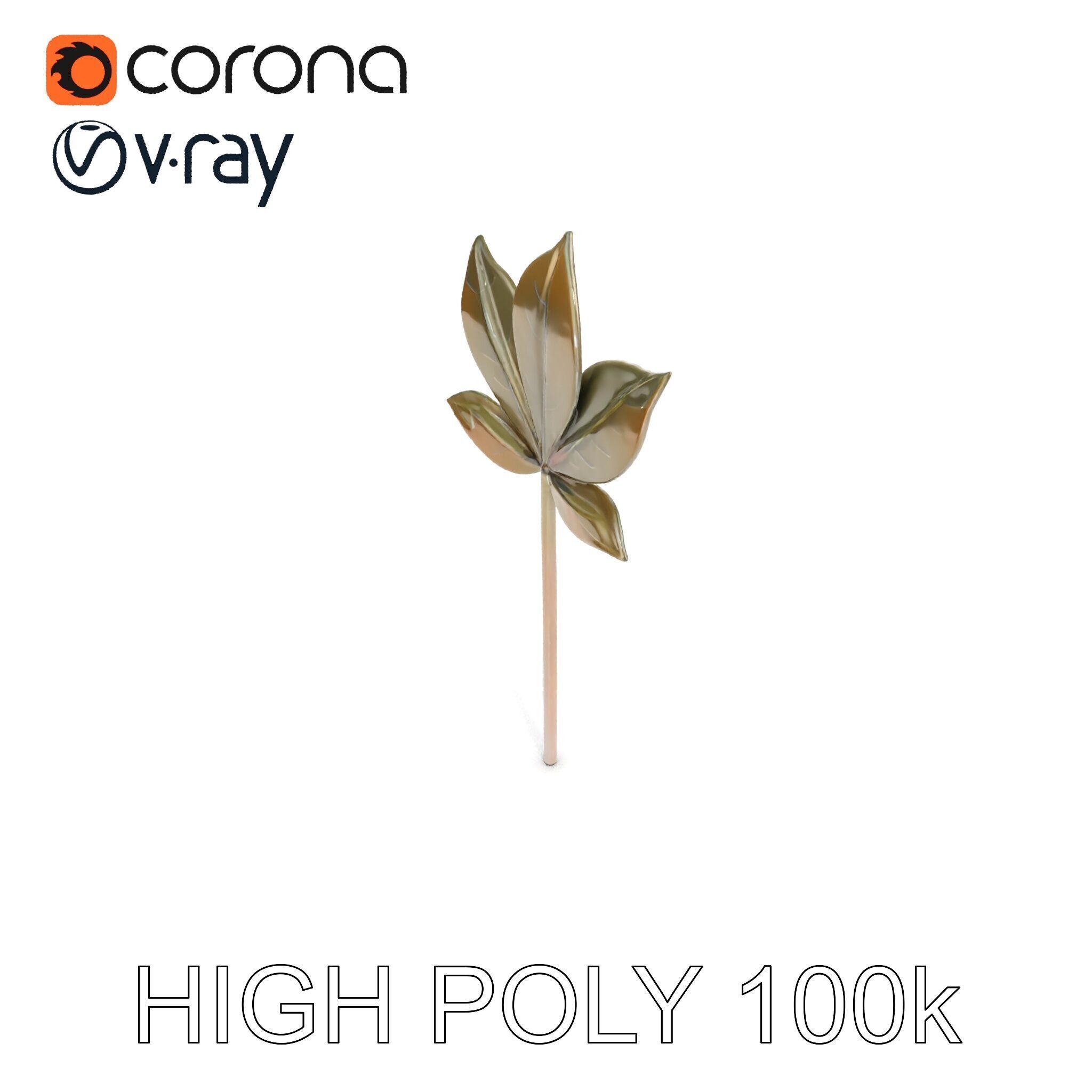 Maple Leaf Decor Model Pack Low-poly 3D model_10