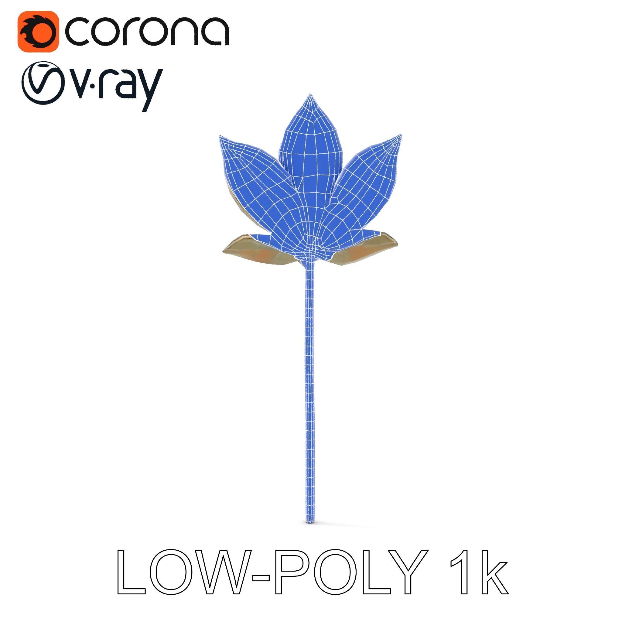 Maple Leaf Decor Model Pack Low-poly 3D model_21