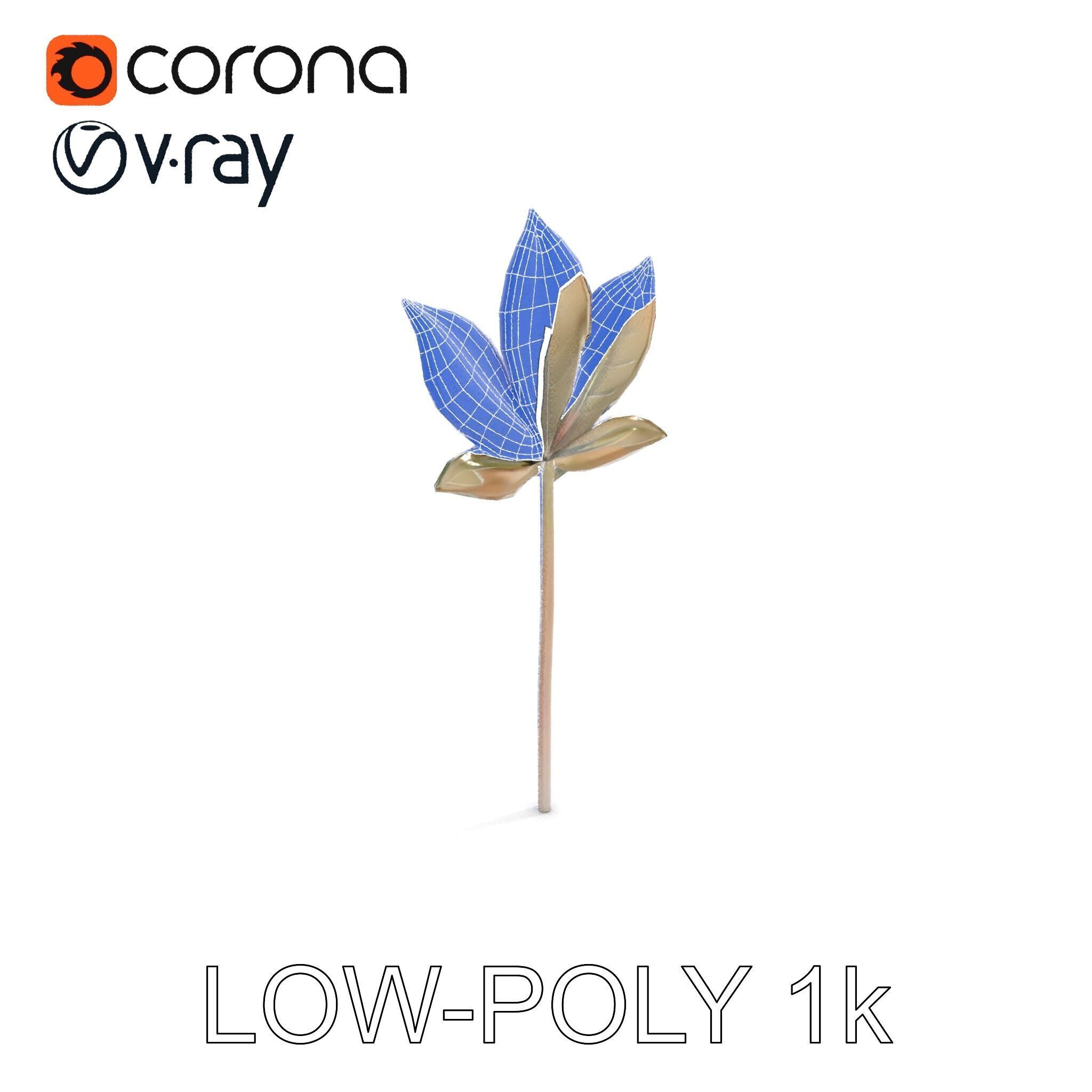 Maple Leaf Decor Model Pack Low-poly 3D model_29