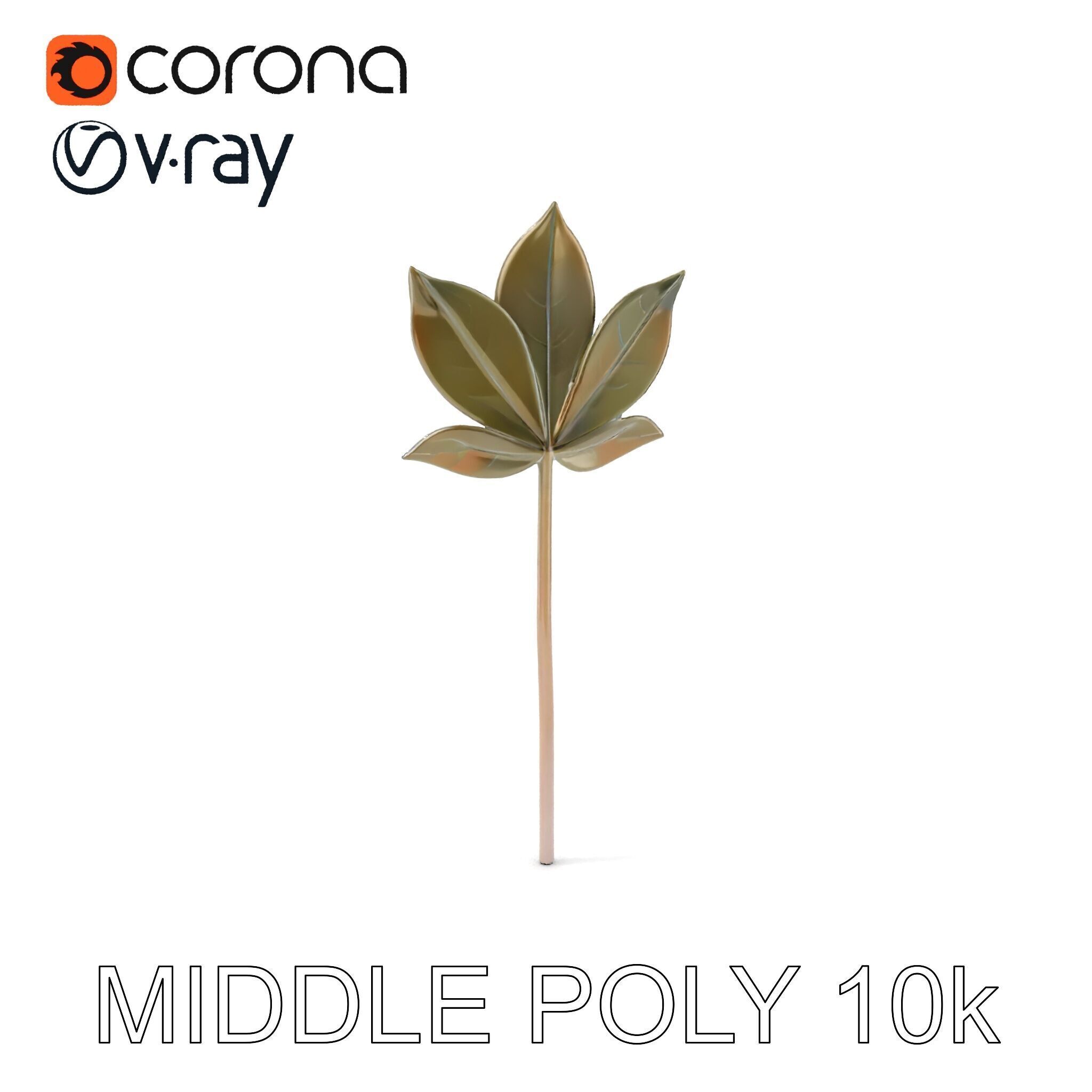 Maple Leaf Decor Model Pack Low-poly 3D model_6