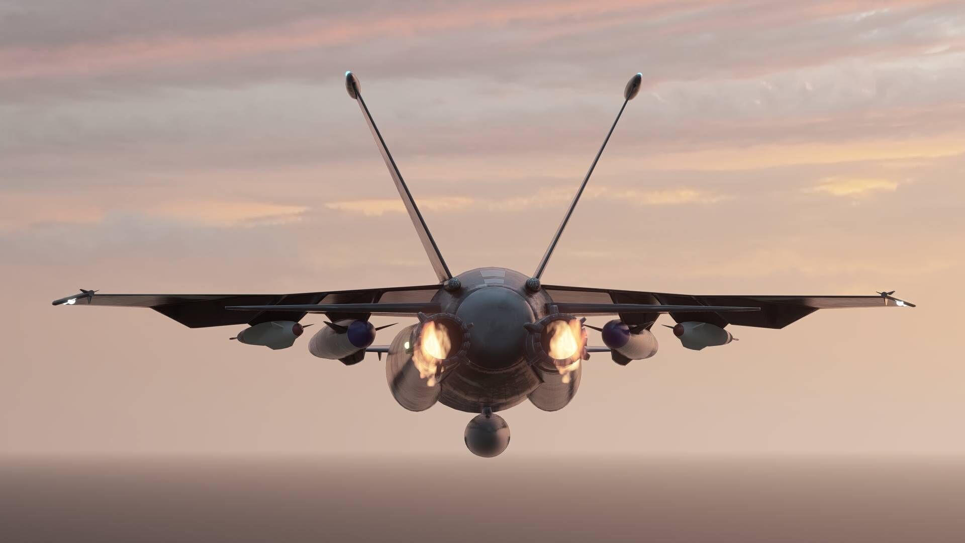 JF-17 Thunder Block V Low-poly 3D model_8