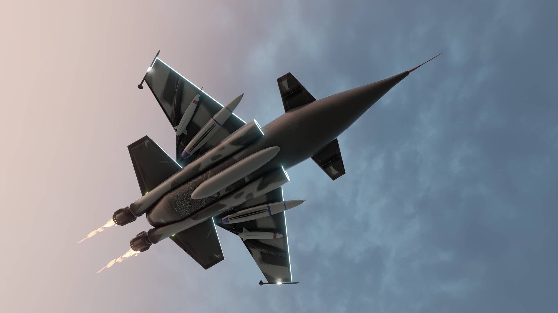 JF-17 Thunder Block V Low-poly 3D model_5