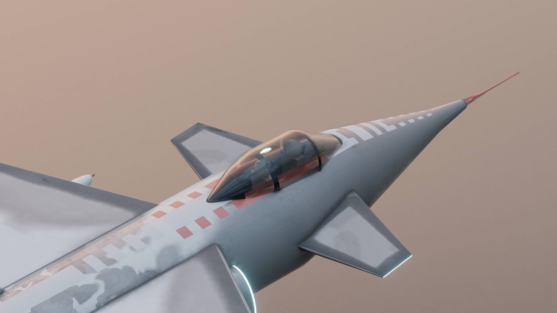 JF-17 Thunder Block V Low-poly 3D model_11