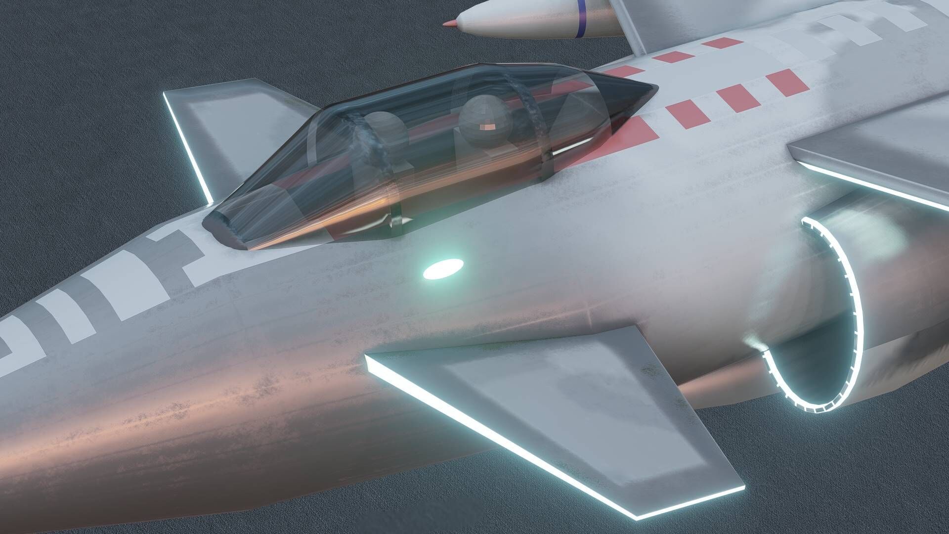 JF-17 Thunder Block V Low-poly 3D model_9