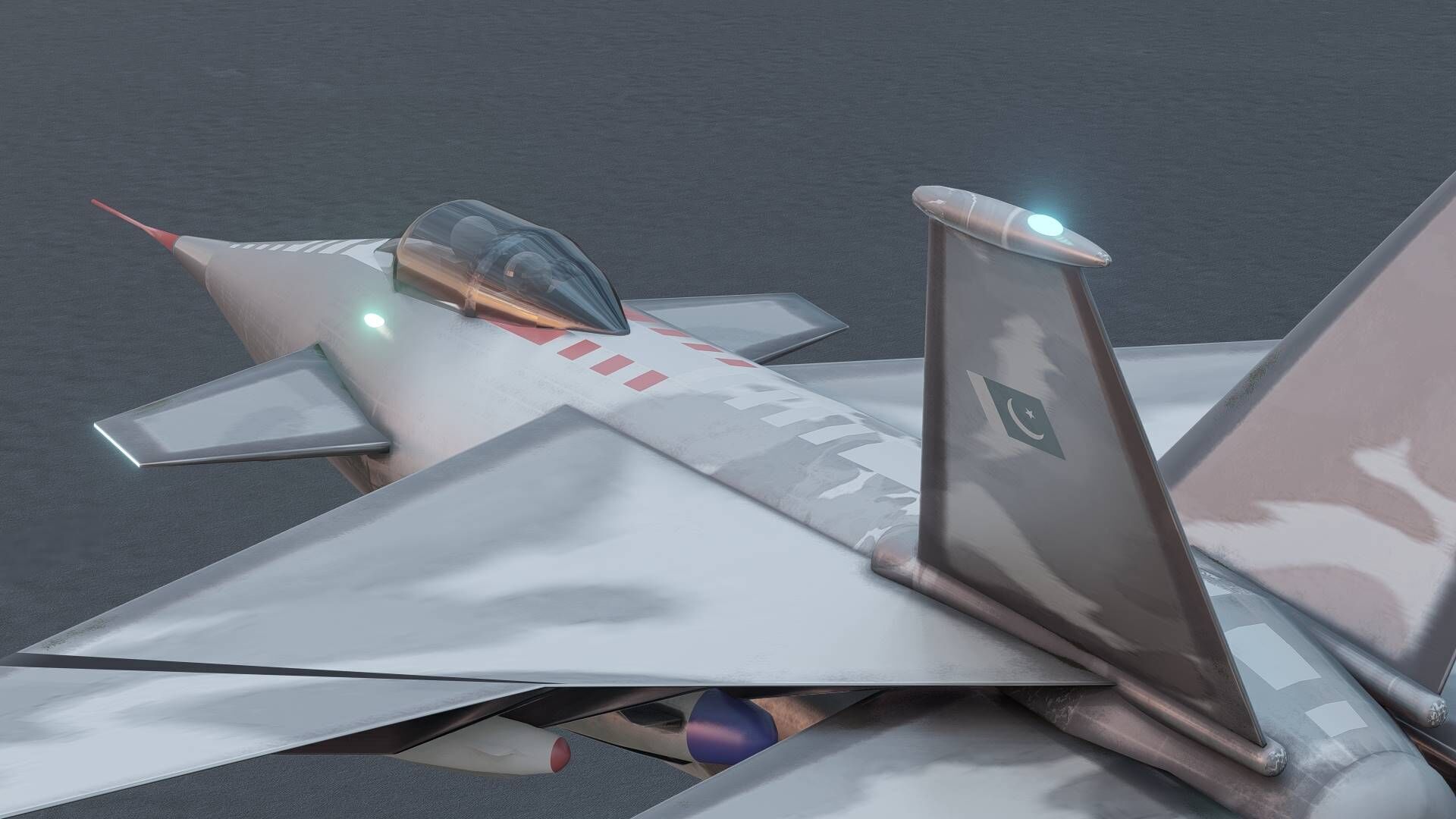 JF-17 Thunder Block V Low-poly 3D model_10