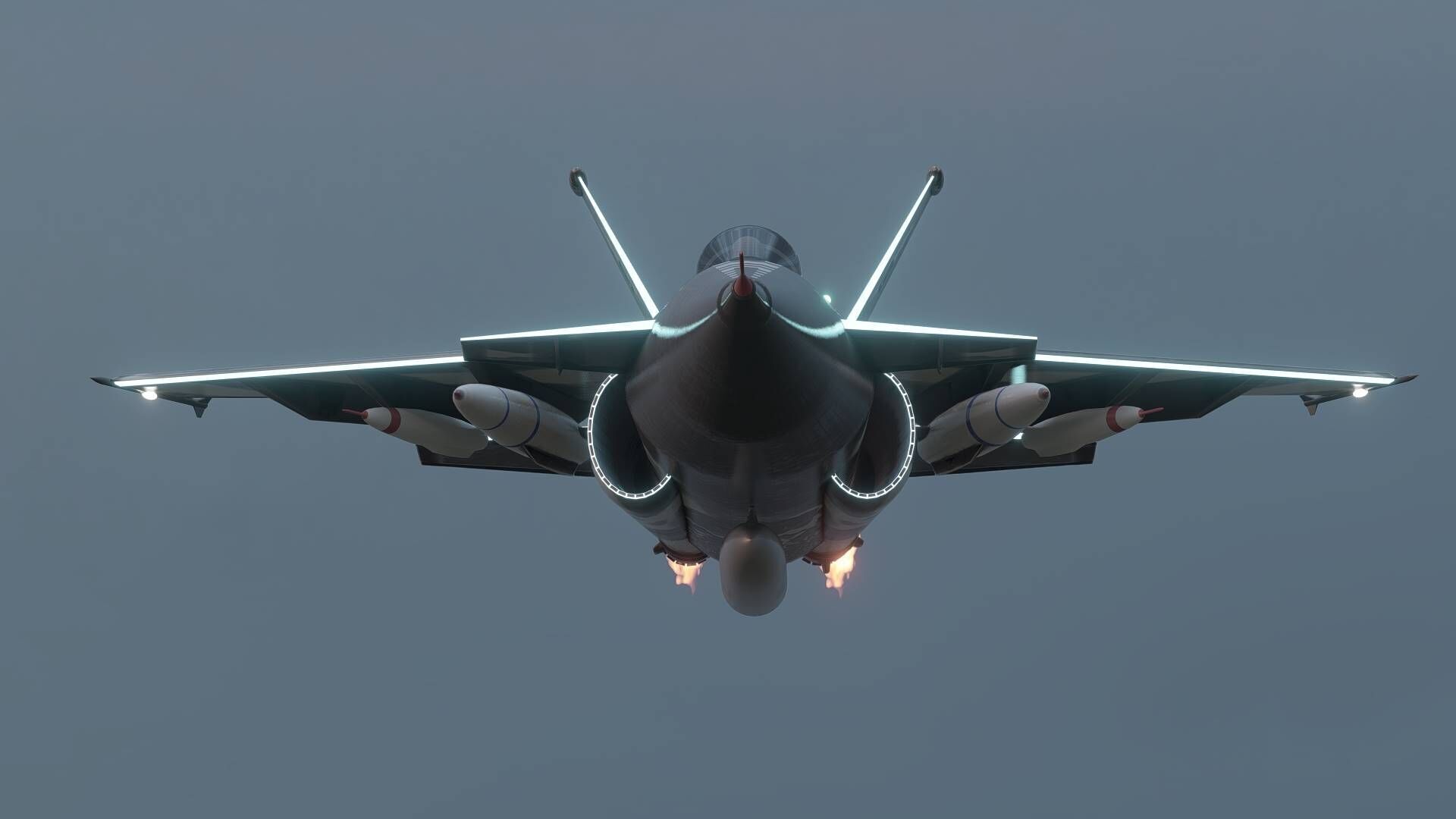 JF-17 Thunder Block V Low-poly 3D model_7