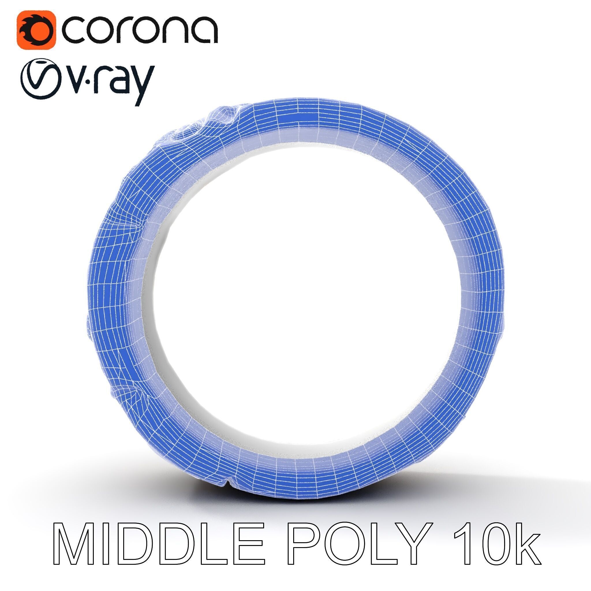 Ornate Ring Model Pack Low-poly 3D model_24