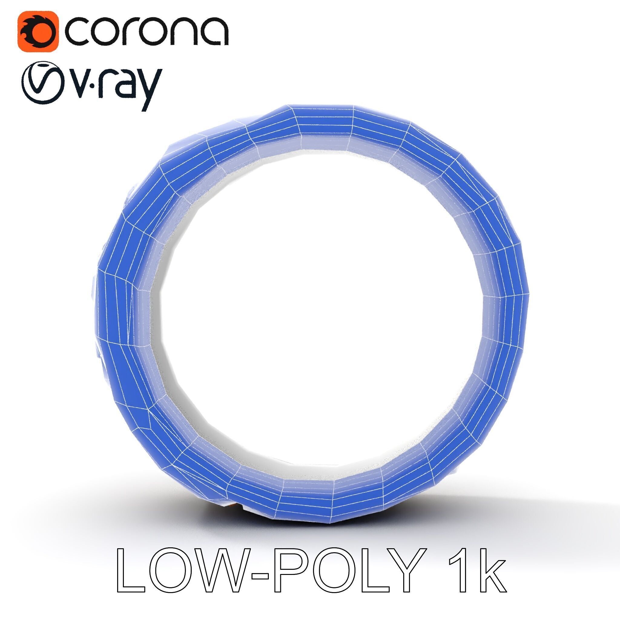 Ornate Ring Model Pack Low-poly 3D model_25