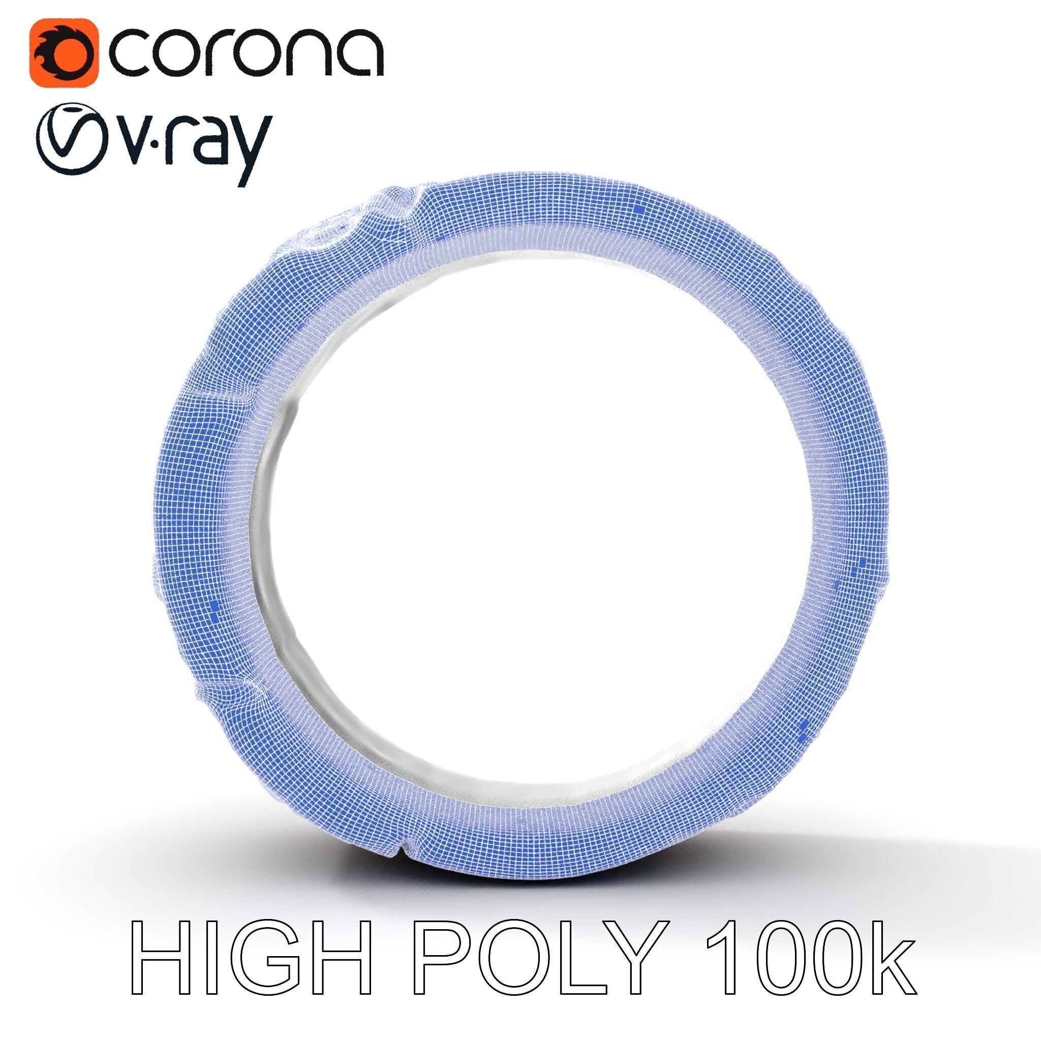 Ornate Ring Model Pack Low-poly 3D model_29