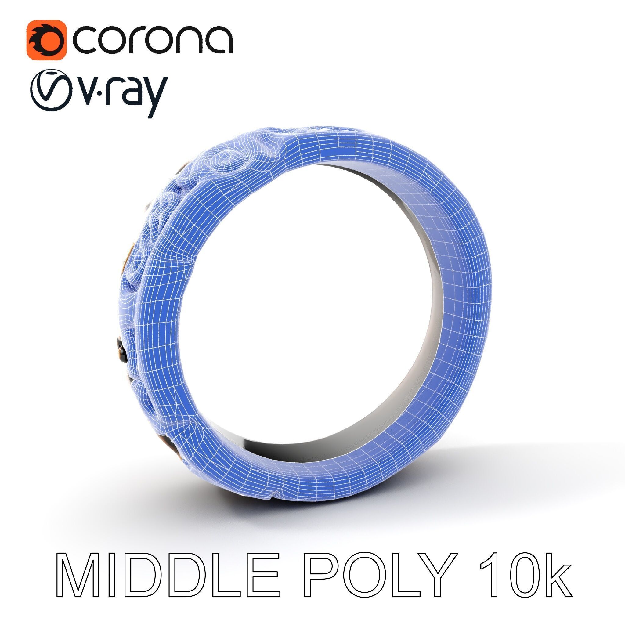 Ornate Ring Model Pack Low-poly 3D model_30