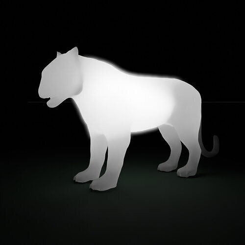 Indirect lighting for White Tiger 3D model
