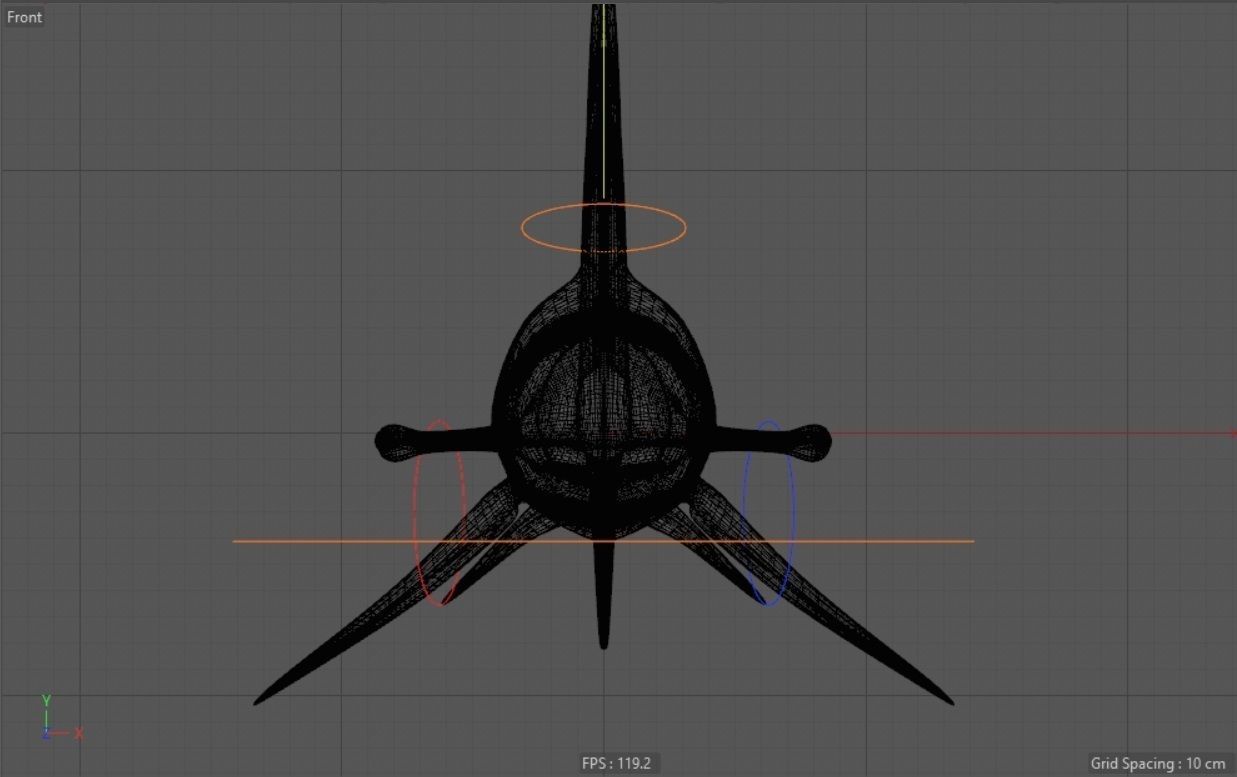 Great Hammerhead shark  - Sphyrna mokarran  3D model_3